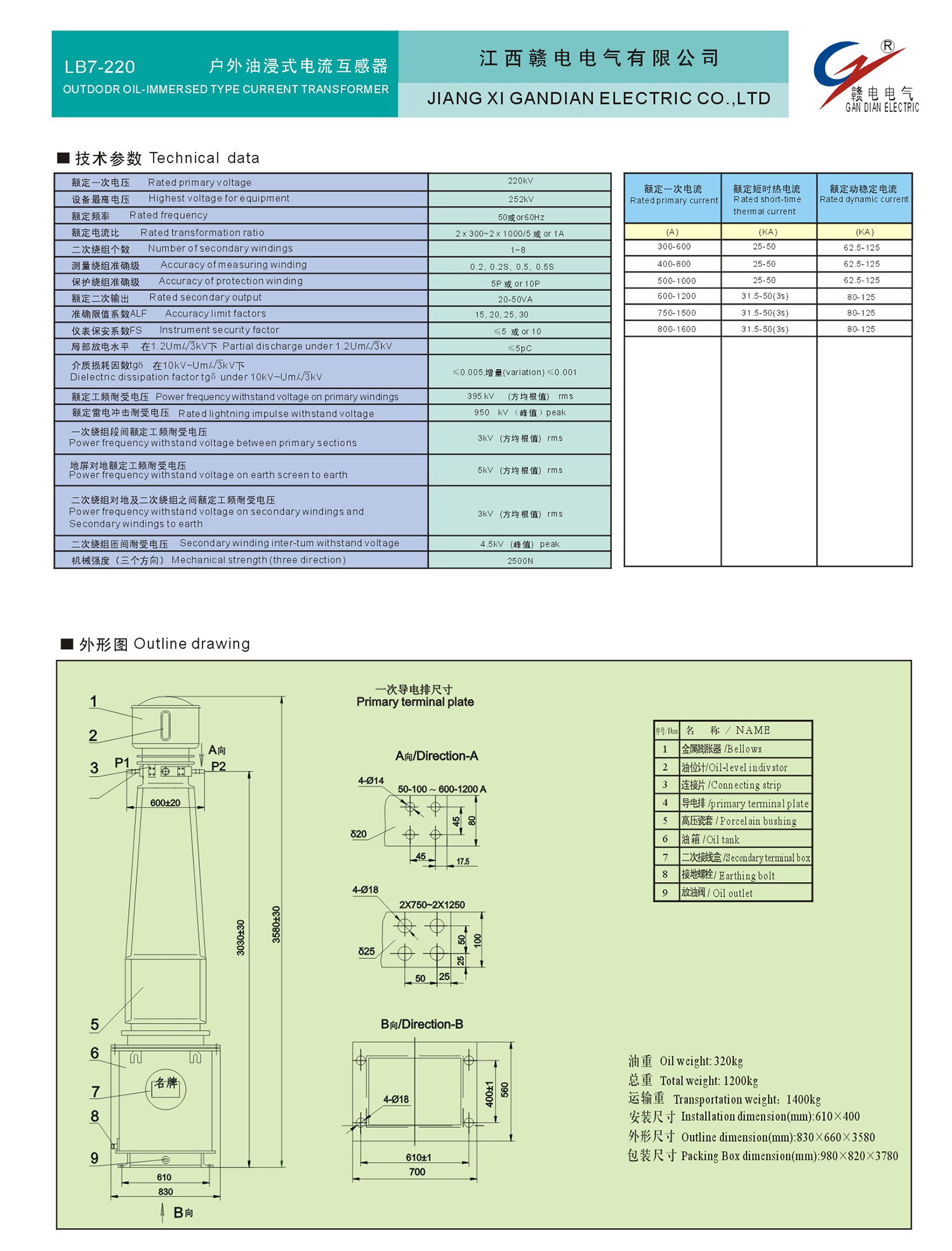 LB7-220 户外油浸式电流互感器_CA88 | 电压互感器 | 非晶合金变压器 | 干式变压器 | 油浸式变压器