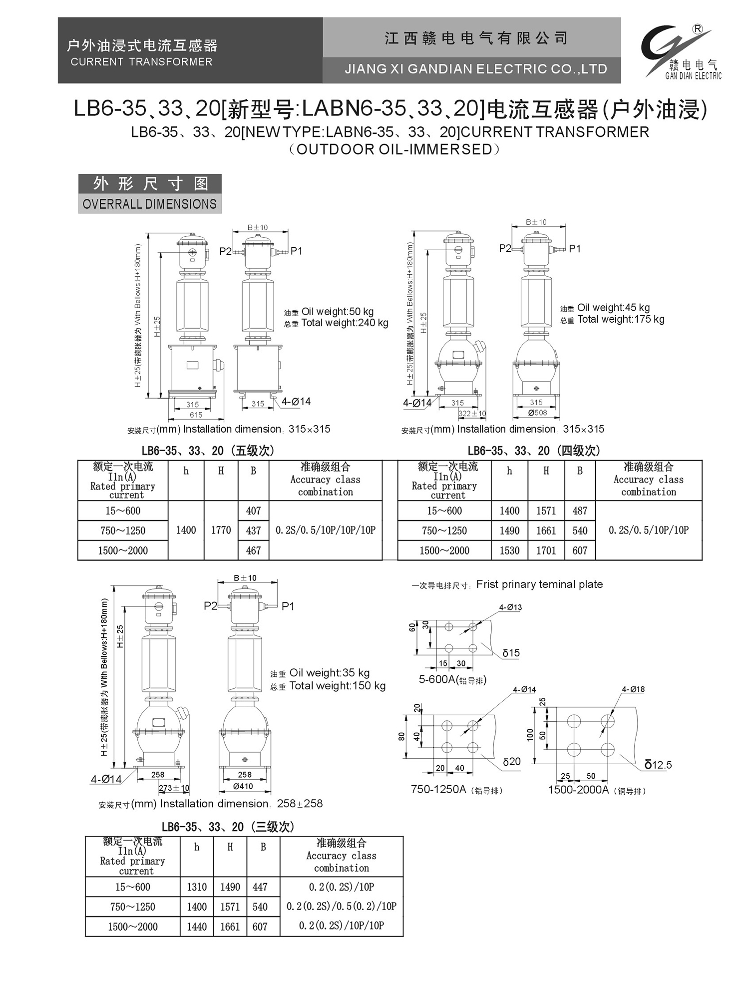 LB6-35、33、20[新型号:LABN6-35、33、20]电流互感器(户外油浸)_CA88 | 电压互感器 | 非晶合金变压器 | 干式变压器 | 油浸式变压器